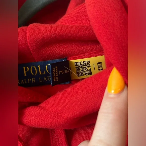 Ralph Lauren Men’s Graphic Hoodie Sweater Medium With Pockets Brand New - Picture 4 of 7